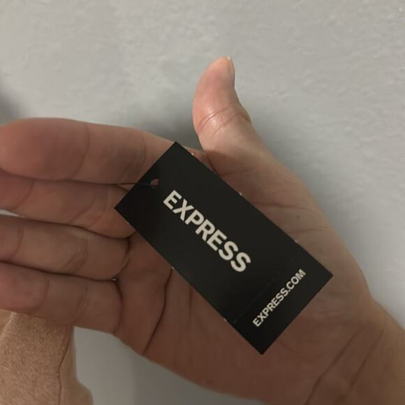 Express V Neck Shimmery Relaxed Fit Tank Top L NWT - Picture 6 of 6